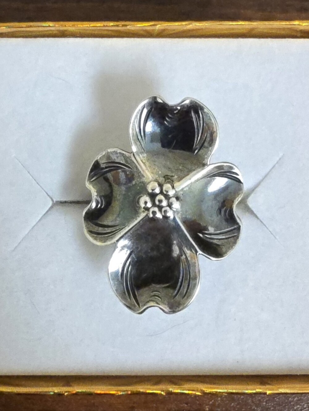 Stuart Nye Dogwood Ring Sterling Silver .925 Hand Wrought Artisan Jewelry